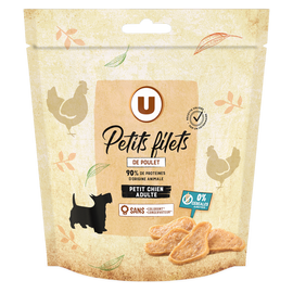 U Friandises Mini filet de poulet pour petit chien 60g