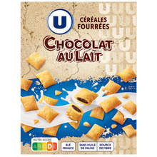 U Céréales fourrées au chocolat au lait 375g