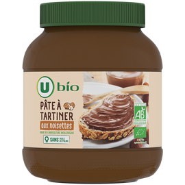 U BIO Pâte à tartiner aux noisettes pot 700g