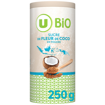 U BIO Sucre de fleur de coco en poudre tubo 250G