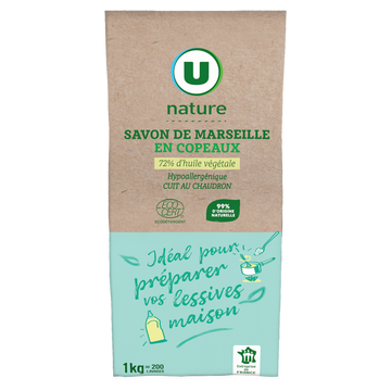 U NATURE Copeaux de savon de Marseille sachet 1kg