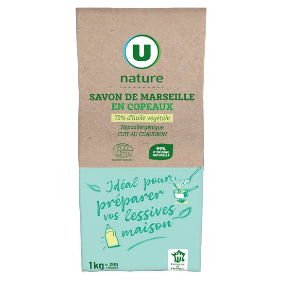 U NATURE Copeaux de savon de Marseille sachet 1kg