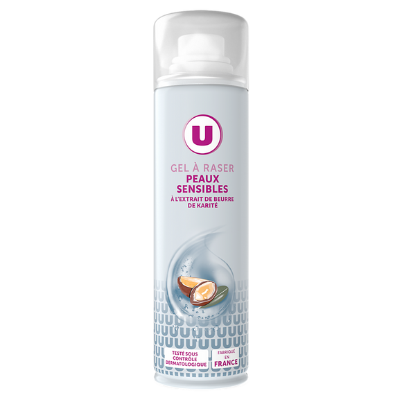 U Gel à raser pour femme pour peaux sensibles - 200ml