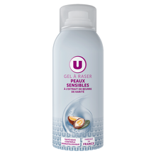 U Gel à raser femme peaux sensibles extrait beurre de karité 75ml