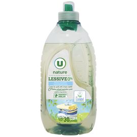 U NATURE Lessive liquide 0%  30 lavages 1,5L