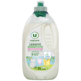U NATURE Lessive liquide sensitive  30 lavages 1,5L
