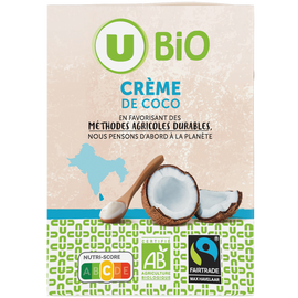 U BIO Crème de coco  briquette 200ml