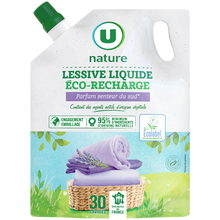 U NATURE Lessive liquide - Senteur du sud - 30 lavages - RECHARGE - 1.5 l
