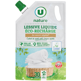 U NATURE Lessive liquide au savon végétal 30 lavages - 1,5L