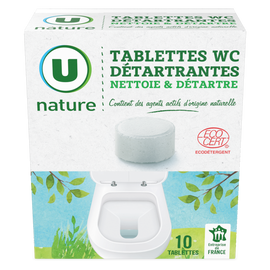 U NATURE Tablettes wc détartrantes X10