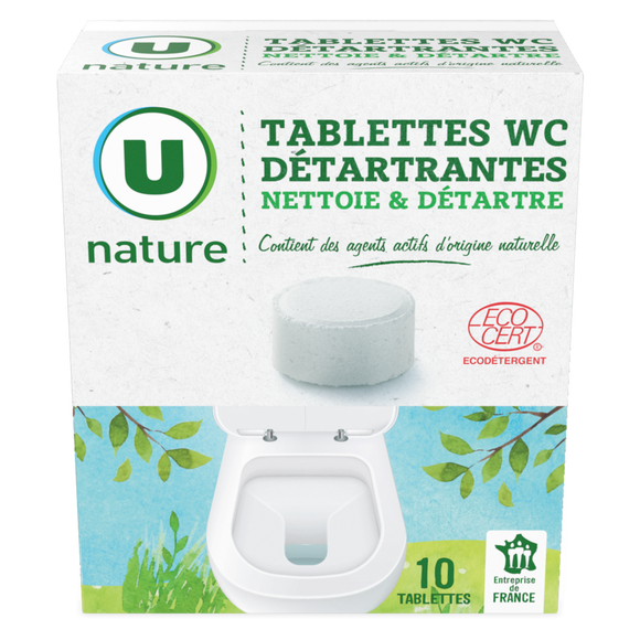 U NATURE Tablettes wc détartrantes X10