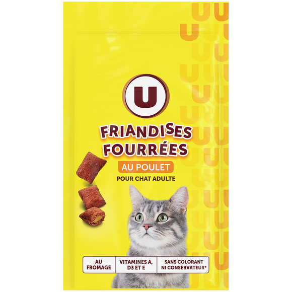 U Friandises fourrées poulet fromage U 60g