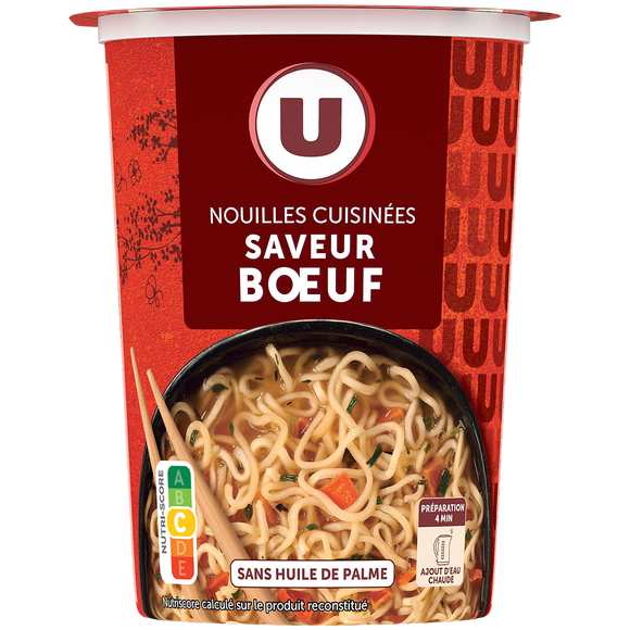 U Soupe de nouilles boeuf cup U 70g