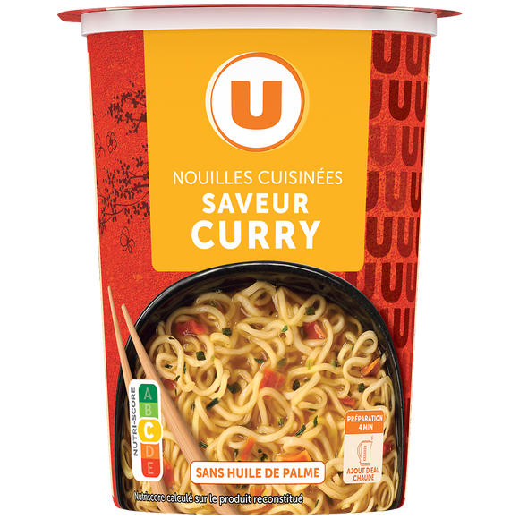 U Soupe de nouilles curry cup 70g