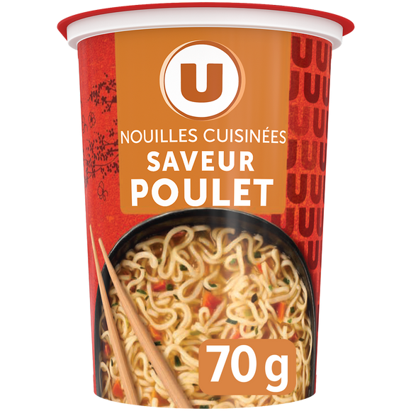 U Soupe de nouilles poulet cup 70g