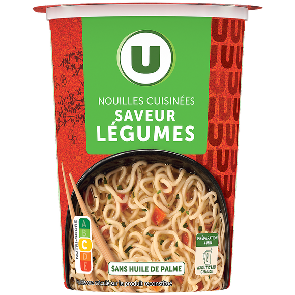 U Soupe de nouilles légumes U cup 70g
