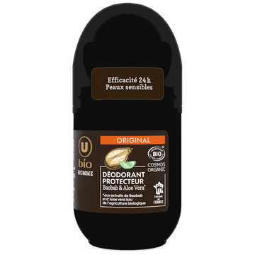 U BIO Déodorant Homme protecteur baobab aloé véra 50ml