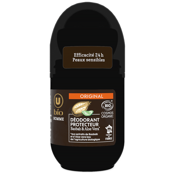 U BIO Déodorant Homme protecteur baobab aloé véra 50ml