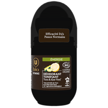 U BIO Déodorant Homme tonifiant yuzu aloé véra 50ml