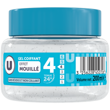 U Gel coiffant U effet mouillé 200ml