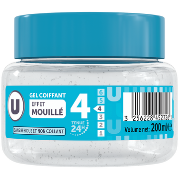 U Gel coiffant U effet mouillé 200ml