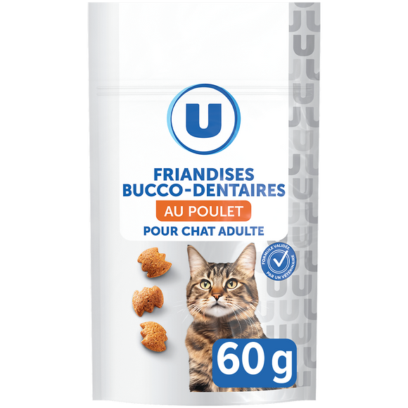 U Friandises bucco dentaires au poulet chat U 60g