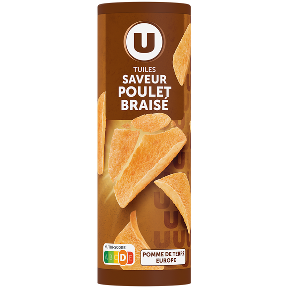 U Tuiles saveur poulet braisé, 170g