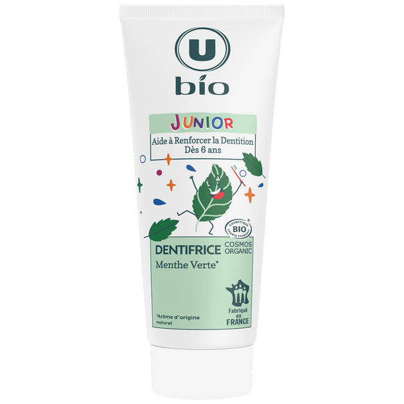 U BIO Dentifrice junior menthe 75ml