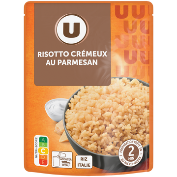 U Risotto crémeux au parmesan sachet micro ondable 2' 250g