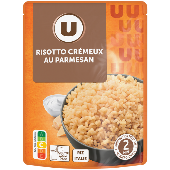 U Risotto crémeux au parmesan sachet micro ondable 2' 250g
