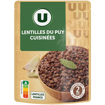 U Lentilles cuisinées - Sachet 250g