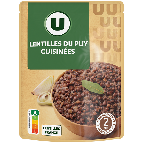 U Lentilles cuisinées - Sachet 250g