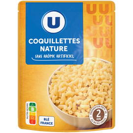 U Coquillette nature micro-ondable 2' doy pack 250g