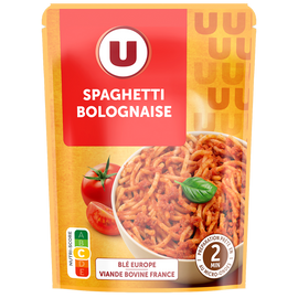 U Spaghetti bolognaise micro-ondable 2' doy pack 250g