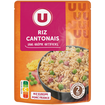 U Riz cantonais micro-ondable 2' 250g