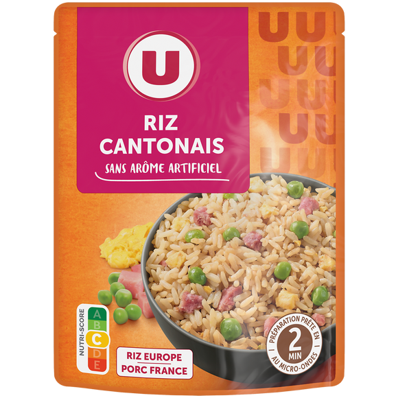 U Riz cantonais micro-ondable 2' 250g