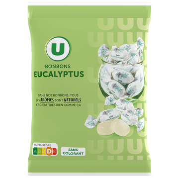 U Bonbon menthe eucalyptus 210g