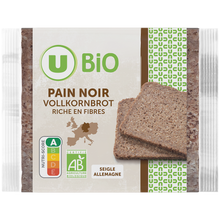 U BIO Pain noir allemand vollkornbrot 500g