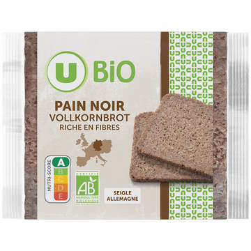 U BIO Pain noir allemand vollkornbrot 500g