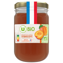 U BIO Confiture extra d'abricots pot 280g