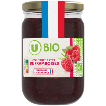 U BIO Confiture extra de framboises -, pot 280g