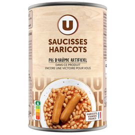 U Saucisse haricot boîte 1/2 420g