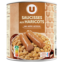 U Saucisse haricot boîte 4/4 840g