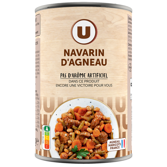U Navarin d'agneau boîte 1/2 400g