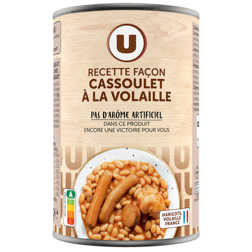 U Cassoulet volaille boîte 1/2 420g