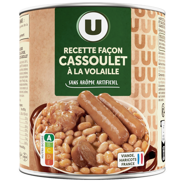 U Cassoulet volaille boîte 4/4 840g