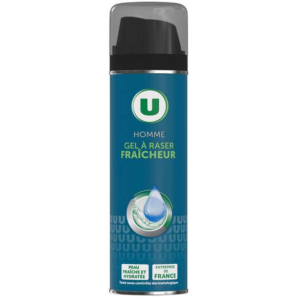 U Gel à raser homme fraîcheur atomiseur 200ml