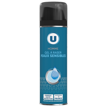 U Gel à raser homme peaux sensibles - Atomiseur 200ml