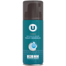 U Mousse à raser homme peaux sensibles 100ml