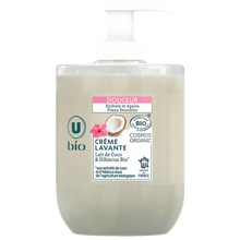 U BIO Crème lavante bio douceur de lait de coco et hibiscus 300ml